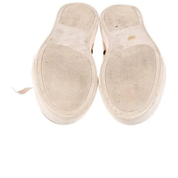 Lanvin Capped-toe grained-leather low-top trainers Sneakers Sz 7