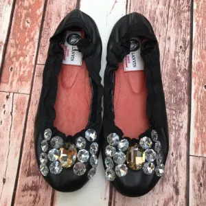 Lanvin Crystal Embellished Flats