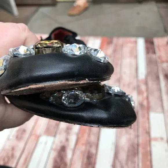 Lanvin Crystal Embellished Flats