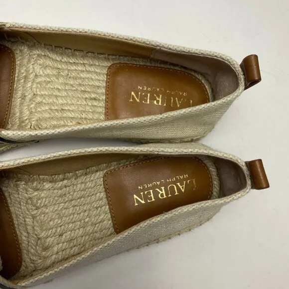 LAUREN BY RALPH LAUREN Caylee III Canvas Espadrille Size 7.5