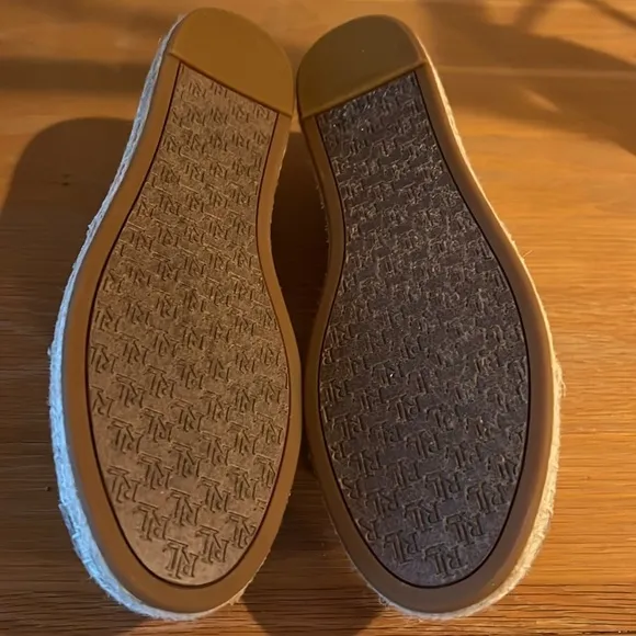 LAUREN RALPH LAUREN Caylee Logo-Print Espadrilles Size 10