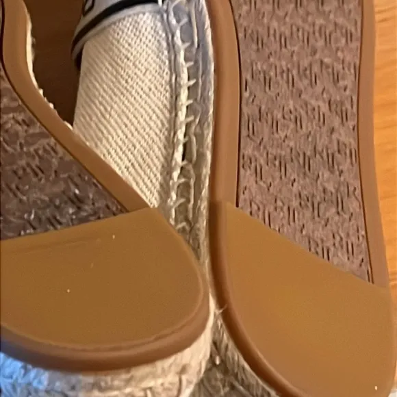 LAUREN RALPH LAUREN Caylee Logo-Print Espadrilles Size 10
