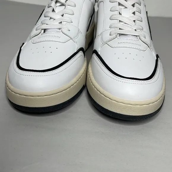 Løci Men's Neo White Vegan Leather Low Top Sneakers Size 47 US 13