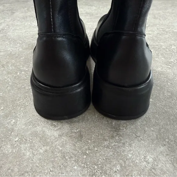 Leonardo Principi Ankle Creeper Style Platform Boots Leather Pull On Chelsea 38