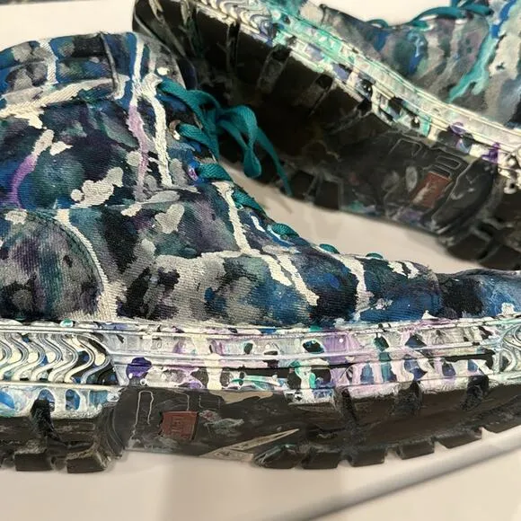 Levi’s Men’s Abstract Handpainted Combat Boots