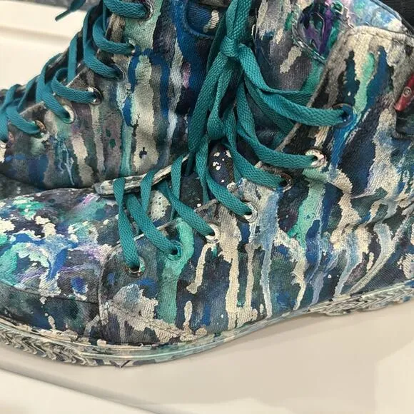 Levi’s Men’s Abstract Handpainted Combat Boots