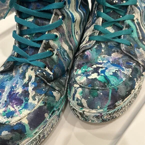 Levi’s Men’s Abstract Handpainted Combat Boots