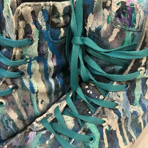 Levi’s Men’s Abstract Handpainted Combat Boots