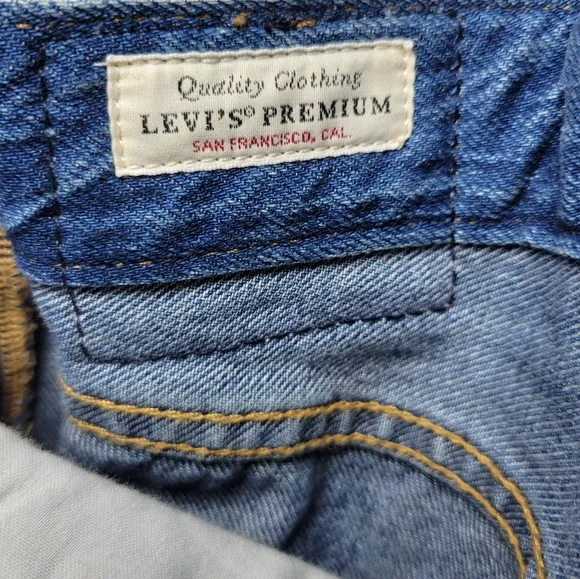 Levi’s Premium Denim Overalls Women’s XS Blue Jean Adjustable Strap Vintage