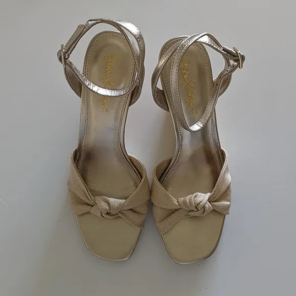 {Lilly Pulitzer} Brand New Emmie Wedge Sandals