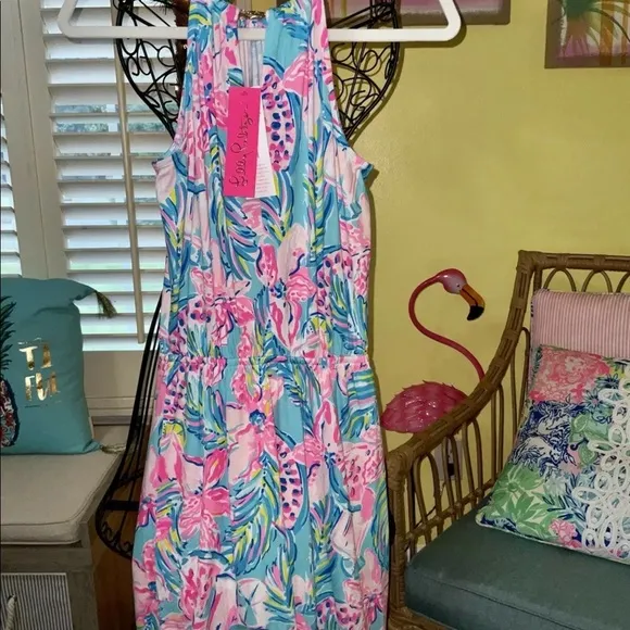 Lilly Pulitzer NWT Bowen Skort Romper Blue Ibiza Gimme Juice Size XXS,XS