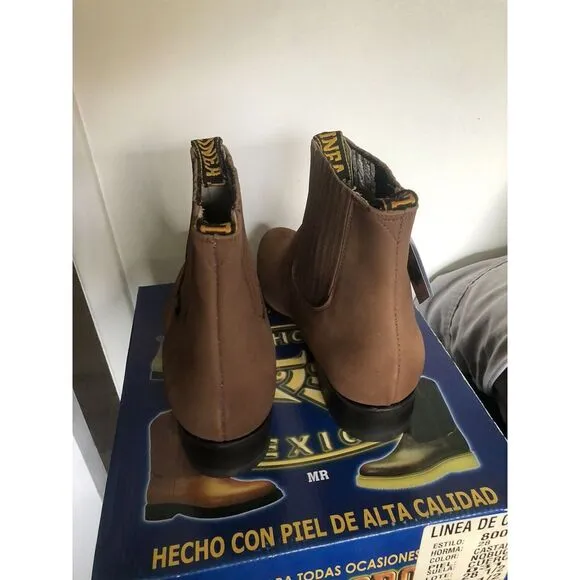 Linea De Oro Boots Brown Chelsea Boot US Size 9.5 BNIB‎ Made In Mexico