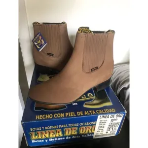 Linea De Oro Boots Brown Chelsea Boot US Size 9.5 BNIB‎ Made In Mexico