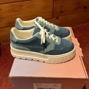 LisaVicky blue denim Platform Sneakers