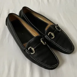 LK BENNETT Leather Driving Loafer Size 9 Black