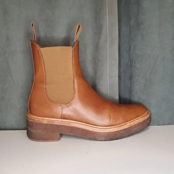 Loeffler Randall Raquel Brown Leather Chelsea Boots US Womens 8.5