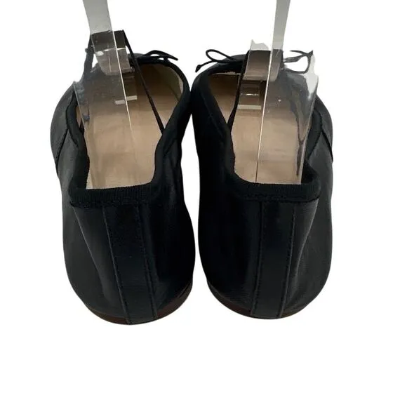 Loeffler Randall Women's Leonie Ballet Flats Black Leather Size 8