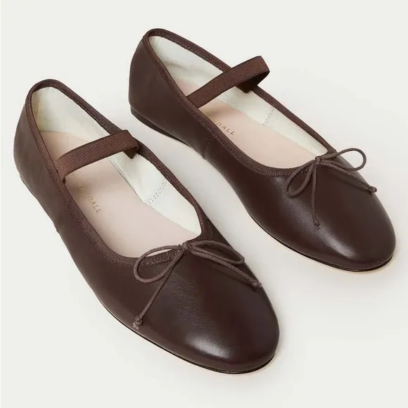 Loeffler Randall Women’s Leonie Ballet Flats in Chocolate in size 9.5