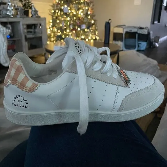 Loeffler RandallKeeley Gingham Leather Low-Top Sneakers