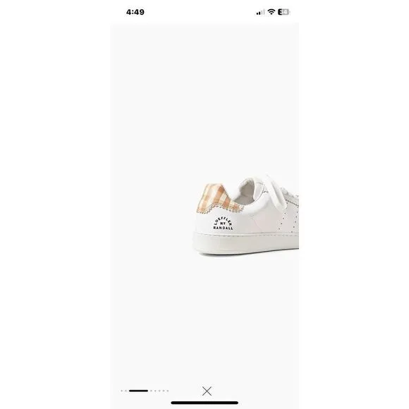 Loeffler RandallKeeley Gingham Leather Low-Top Sneakers