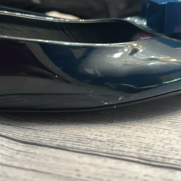 LOUIS VUITTON  Blue Ombre Patent Leather Dice Ballet Flats - size 41 (US 11)