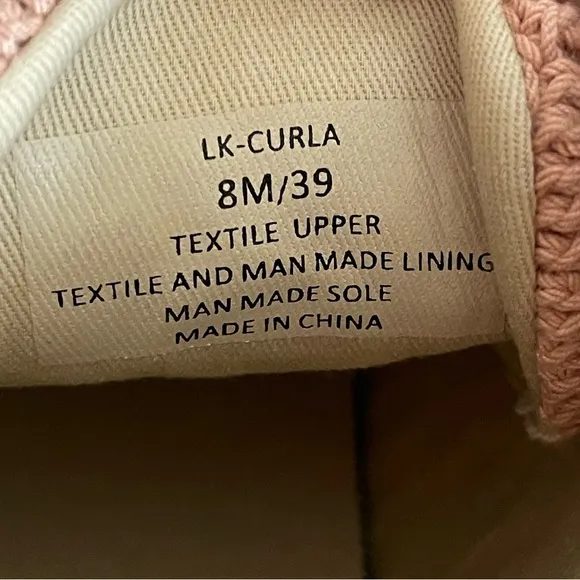 Lucky Brand Curla High Top Platform Crochet Sneakers Size 8