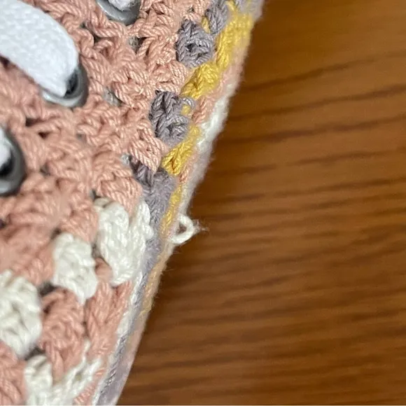Lucky Brand Curla High Top Platform Crochet Sneakers Size 8
