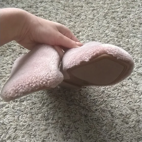 lucky brand dichi teddy soft leather flats sz 10