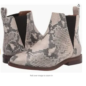 Lucky Brand Haylia Southwestern Boho Western Animal Print Ankle Boots Size 8.5