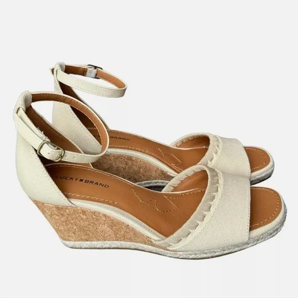 🌺Lucky Brand Mahni Sandals Espadrille Sandals Wedge Sandals