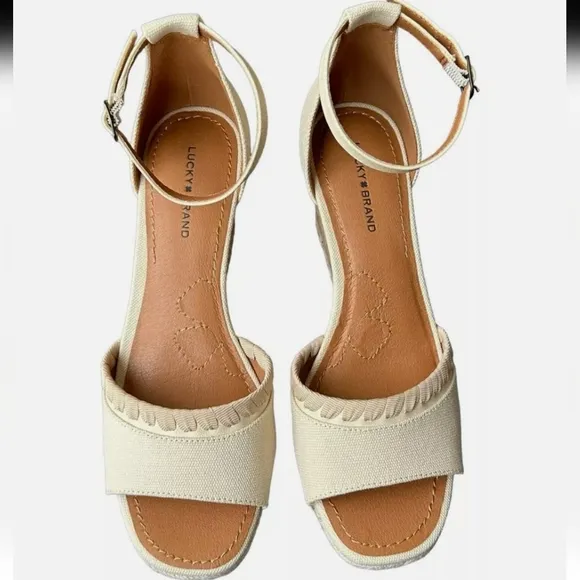 🌺Lucky Brand Mahni Sandals Espadrille Sandals Wedge Sandals