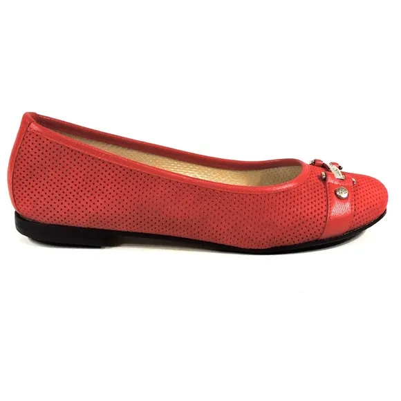 LUIGI TRAINI SUEDE FLATS