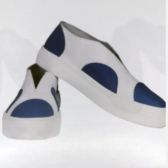 Luukaa Blue Dot Spirit Wear Slip On Sneaker Shoe size 10