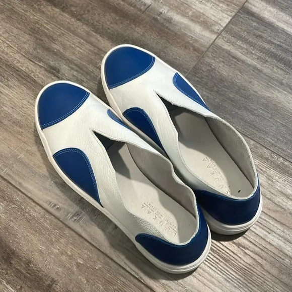 Luukaa Blue Dot Spirit Wear Slip On Sneaker Shoe size 10