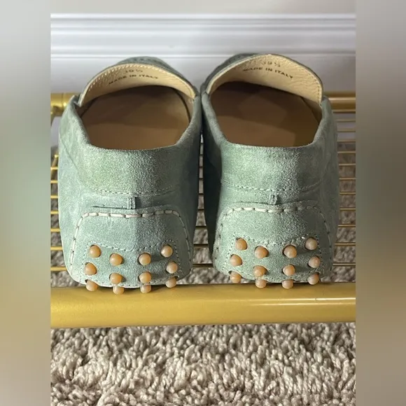 M. Gemi The Feliz Sage Suede Drivers Loafers Size 39.5