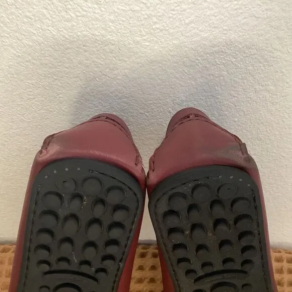 M. Gemi The Pastoso Uomo Sz 41.5 US 8.5 Leather Slip On Driving Loafers Burgundy