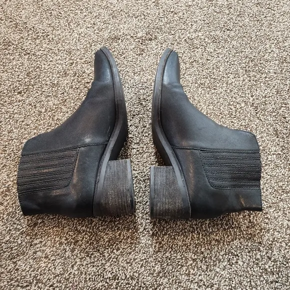 Madewell Black Leather Chelsea Ankle Boots Size 8