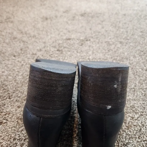 Madewell Black Leather Chelsea Ankle Boots Size 8