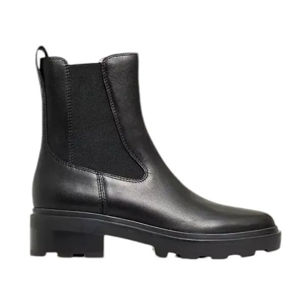 Madewell Boots WMNS 11 Leather The Wyckoff Chelsea Lugsole Witchy Black Pull On