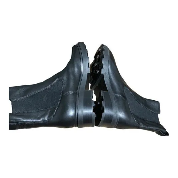 Madewell Boots WMNS 11 Leather The Wyckoff Chelsea Lugsole Witchy Black Pull On