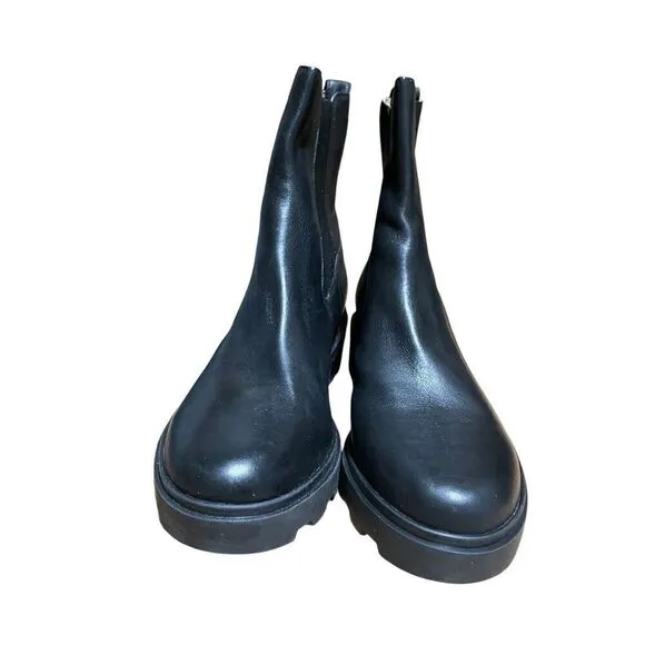 Madewell Boots WMNS 11 Leather The Wyckoff Chelsea Lugsole Witchy Black Pull On