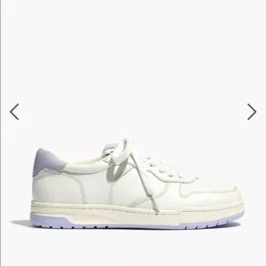 Madewell Court Low-Top Sneakers in White and Purple Distant Lavander Multi