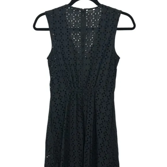 Madewell Eyelet V-Neck Maxi Dress Black Women’s Sizes 6