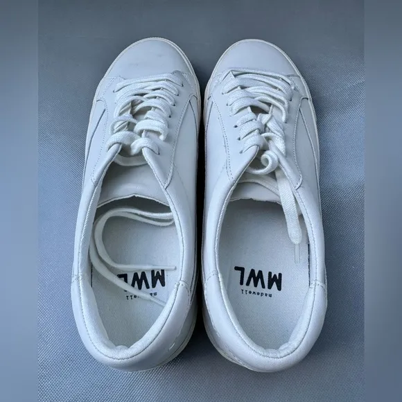 Madewell Sidewalk Leather Low-Top Sneakers