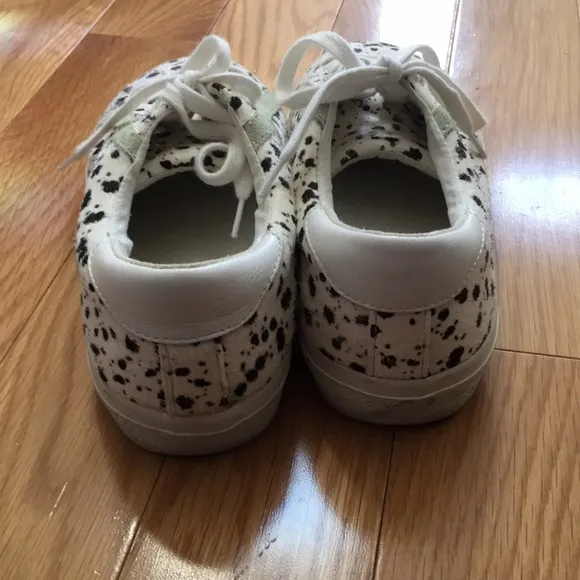 Madewell Sidewalk Low-Top Sneakers in Spatter-Painted Calf Hair