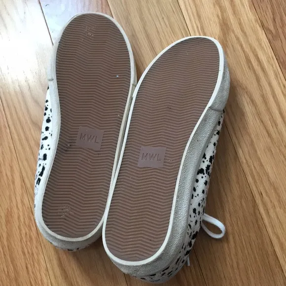Madewell Sidewalk Low-Top Sneakers in Spatter-Painted Calf Hair
