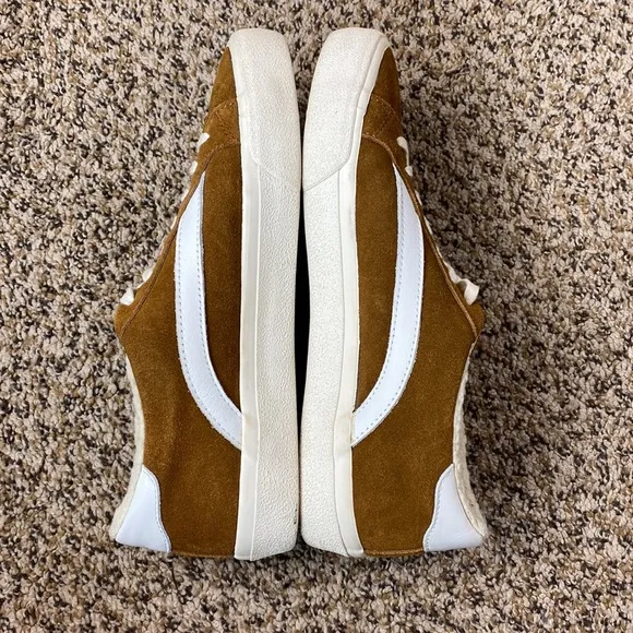 Madewell Sidewalk Low Top Suede Sherpa Sneakers