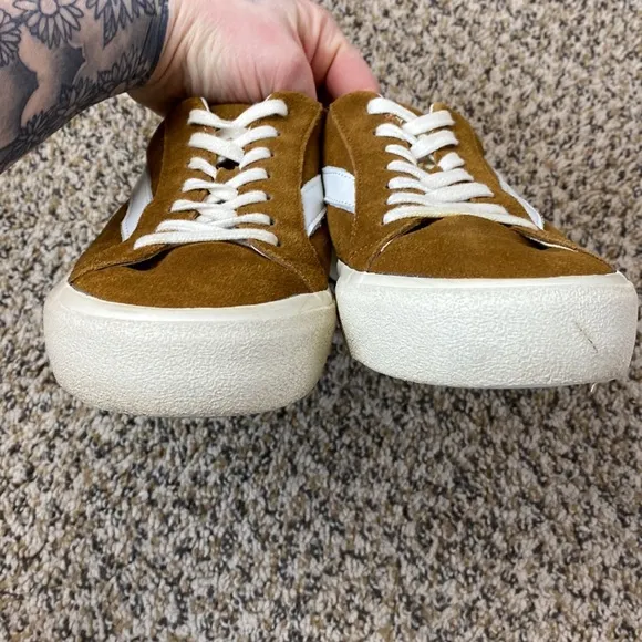 Madewell Sidewalk Low Top Suede Sherpa Sneakers
