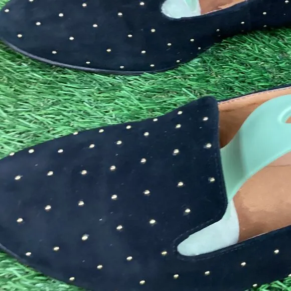 Madewell Teddy Studded Suede Loafer Flats 8