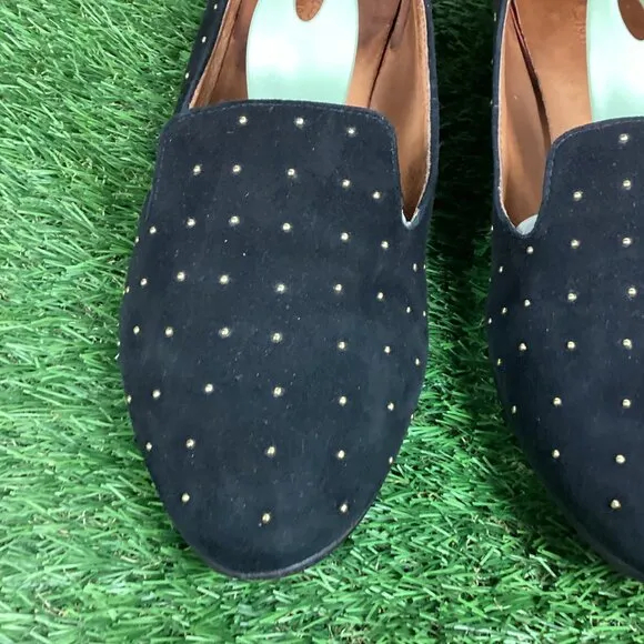 Madewell Teddy Studded Suede Loafer Flats 8